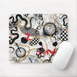 Ketten und Schädel Mousepad