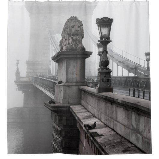 KETTENBRÜCKE, BUDAPEST DUSCHVORHANG (Vorderseite)
