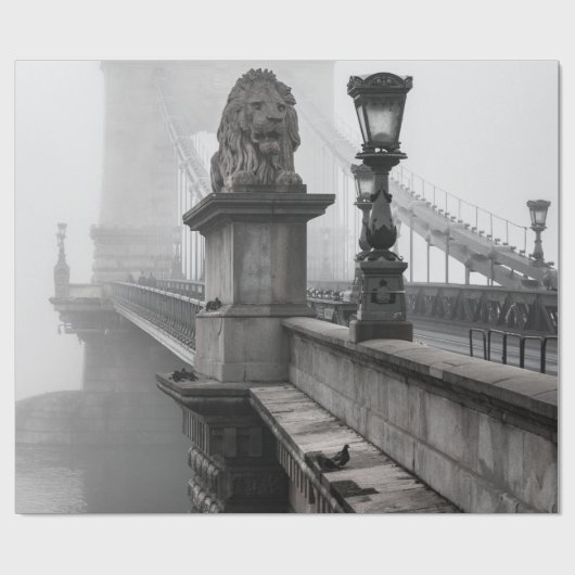 KETTENBRÜCKE, BUDAPEST GESCHENKPAPIER (Flach)