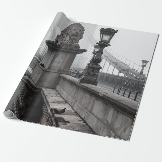 KETTENBRÜCKE, BUDAPEST GESCHENKPAPIER (Ungerollt)