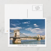 Kettenbrücke - Budapest Postkarte (Vorne/Hinten)