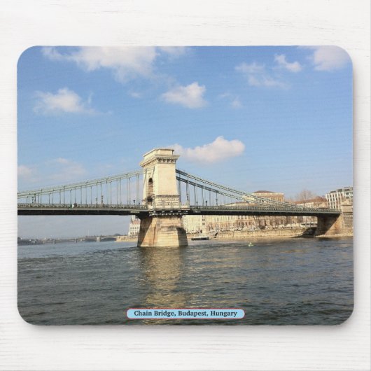 Kettenbrücke, Budapest, Ungarn Mousepad (Vorne)