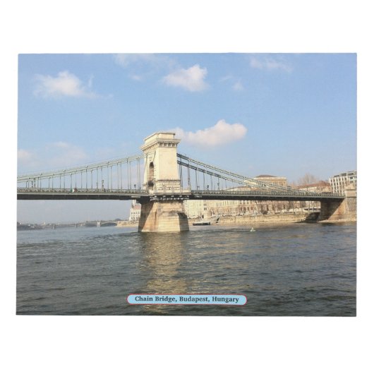 Kettenbrücke, Budapest, Ungarn Notizblock (Vorderseite)