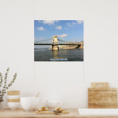 Kettenbrücke, Budapest, Ungarn Poster (Küche)