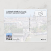 Kettenbrücke über die Donau, Budapest, Ungarn Postkarte (Rückseite)