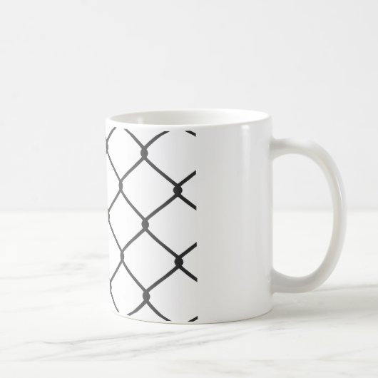 Kettenglied-Zaun-Muster Kaffeetasse (Rechts)