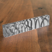 Kettengliedzaun Namensplakette (Seite)