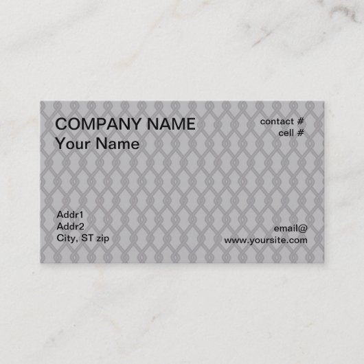 Kettengliedzaun Visitenkarte (Vorderseite)