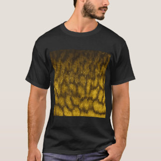 Kettenhecht-Haut (Natürlich) Fischschuppen-Muster T-Shirt