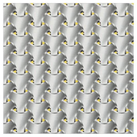 Kettenhemd auf Gelb Stoff (Nahaufnahme)