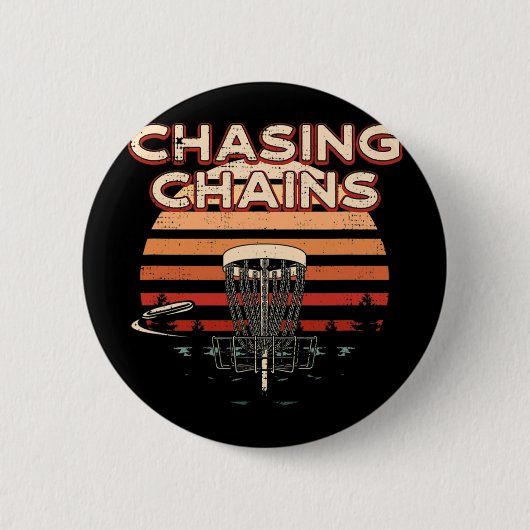 Kettenjagd Disc Golf Hobby Disc Golfer Freizeitbes Button (Vorderseite)