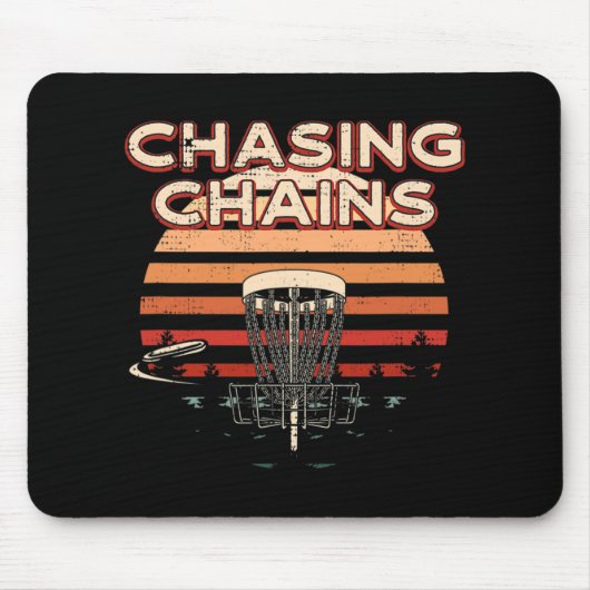 Kettenjagd Disc Golf Hobby Disc Golfer Freizeitbes Mousepad (Vorne)