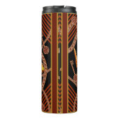 Kettenmuster, Schals-Muster. Schal-Design barocke Thermosbecher (Rückseite)