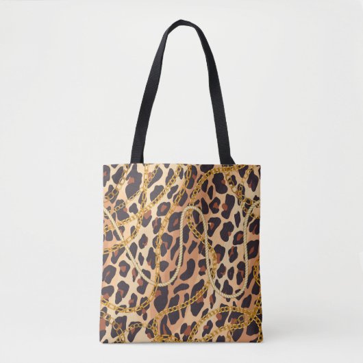 Kettennahtloses Muster. Tierdruck. Barocktränke Tasche (Vorderseite)