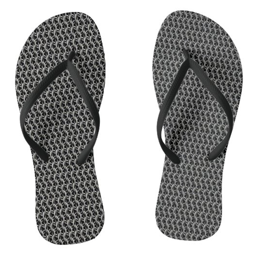 Kettenpanzer Mittelalterliche Rüstung Badesandalen (Fußbett)