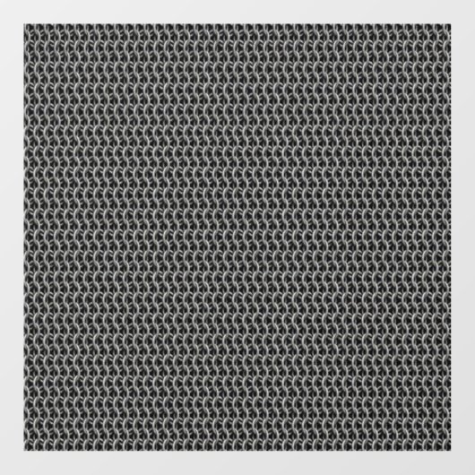 Kettenpanzer Mittelalterliche Rüstung Fensteraufkleber (Blatt)