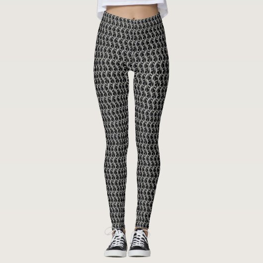 Kettenpanzer Mittelalterliche Rüstung Leggings (Vorderseite)
