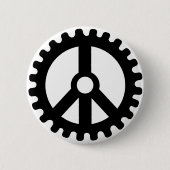 Kettenrad des Frieden-Knopfes Button (Vorderseite)