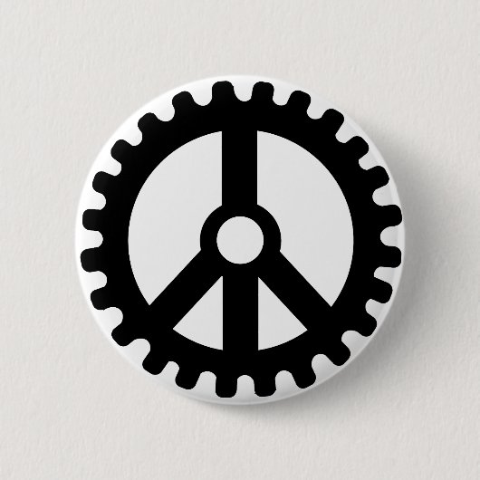 Kettenrad des Frieden-Knopfes Button (Vorderseite)