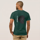 Kettenradschädel-Shirt T-Shirt (Schwarz voll)