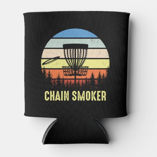 Kettenraucher Disc Golf beste Golfgeschenke Dosenkühler (Vorderseite)