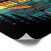 Kettenraucher Lustiger Disc Golf Baum Ketten Frisb Poster (Ecke)