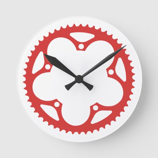 Kettenring Runde Wanduhr (Vorderseite)