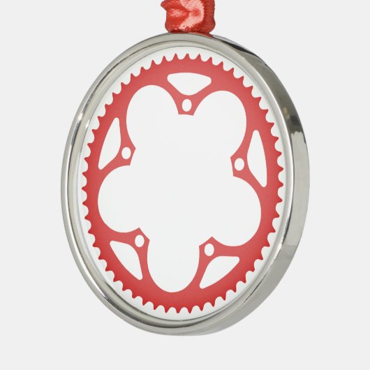 Kettenring Silbernes Ornament (Links)