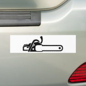 Kettensäge Autoaufkleber (Auf Auto)