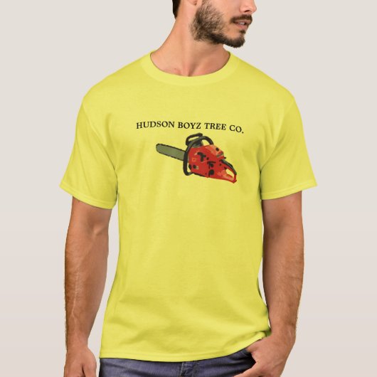 Kettensäge, BAUM Co. des HUDSONS BOYZ T-Shirt (Vorderseite)