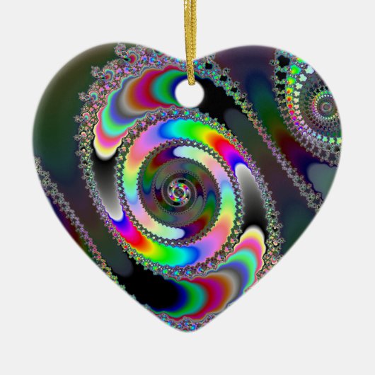 Kettensäge - Fraktal Keramik Ornament (Vorne)