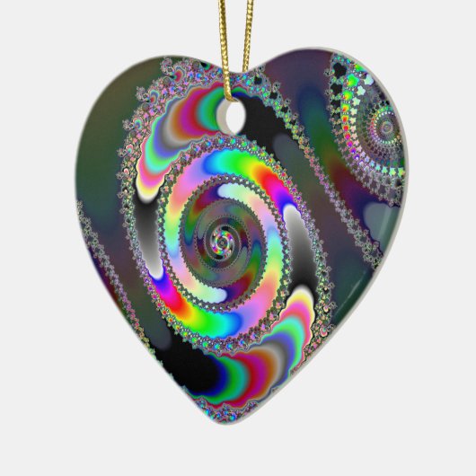 Kettensäge - Fraktal Keramik Ornament (Links)