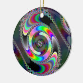 Kettensäge - Fraktal Keramik Ornament (Links)