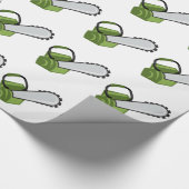 Kettensäge Geschenkpapier (Ecke)