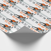 Kettensäge Geschenkpapier (Ecke)