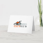 Kettensäge Karte (Vorderseite)