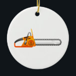 Kettensäge Keramik Ornament<br><div class="desc">Kettensäge</div>