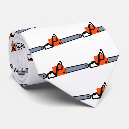 Kettensäge Krawatte (Gerollt)