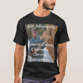 Kettensäge Ron Adamson, die Wettbewerb schnitzt T-Shirt (Vorderseite)