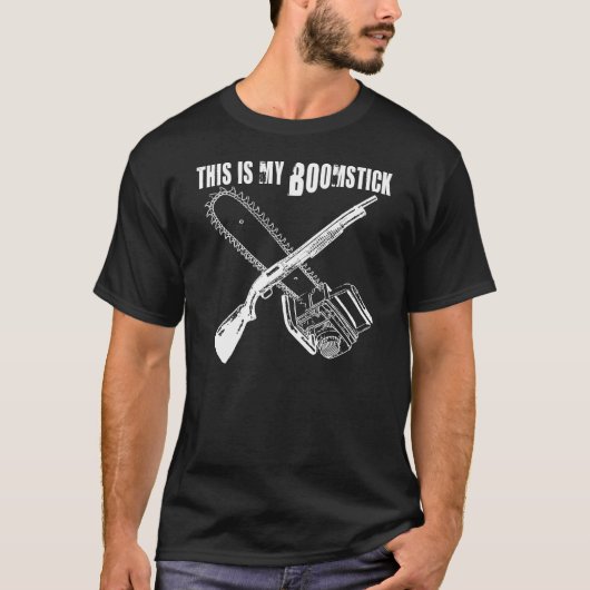 Kettensäge und Boomstick T-Shirt (Vorderseite)