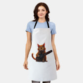 Kettensägen Katzenklassiker Schürze (Getragen)