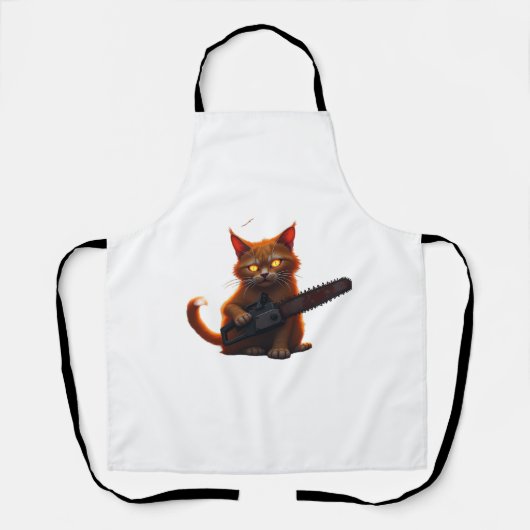 Kettensägen Katzenklassiker Schürze (Vorderseite)