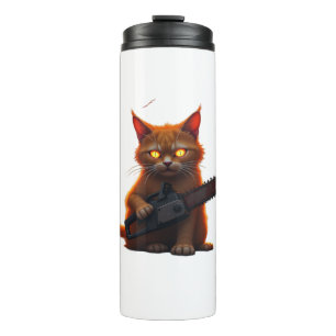 Kettensägen Katzenklassiker Thermosbecher