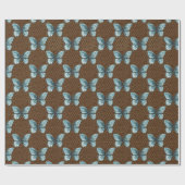 Kettenverbindungszaun auf Schmetterling Geschenkpapier (Flach)