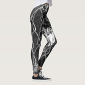 Kettenverbindungszaun und Spinnennetz Leggings (Rechts)