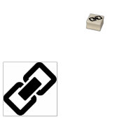 Kettenverknüpfung Silhouette Briefmarke Gummistempel (Stempel)