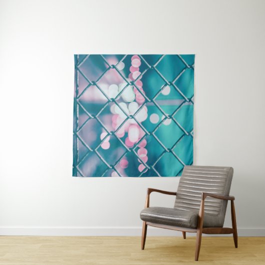 KETTENZEIGE MIT BOKEH-LICHTEN WANDTEPPICH (Beispiel (Horizontal))