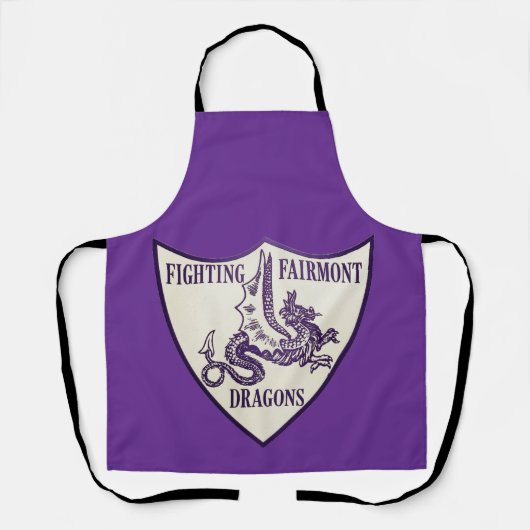 Kettering, Ohio Fighting Fairmont Dragons Logo Schürze (Vorderseite)