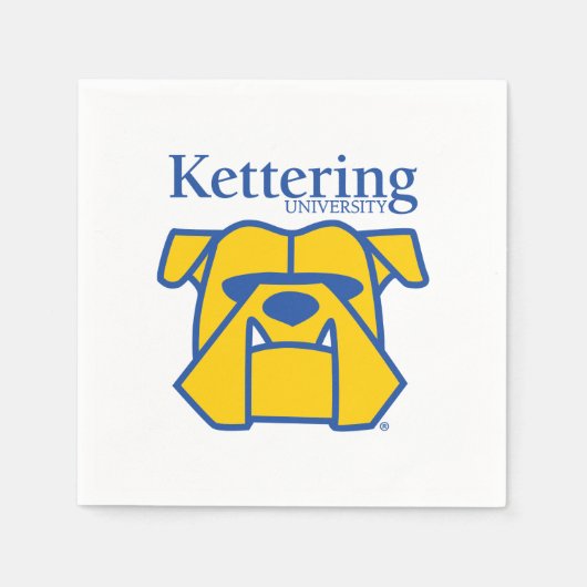 Kettering University Bulldogs Serviette (Vorderseite)