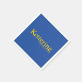 Kettering University-Logo Serviette (Ecke)